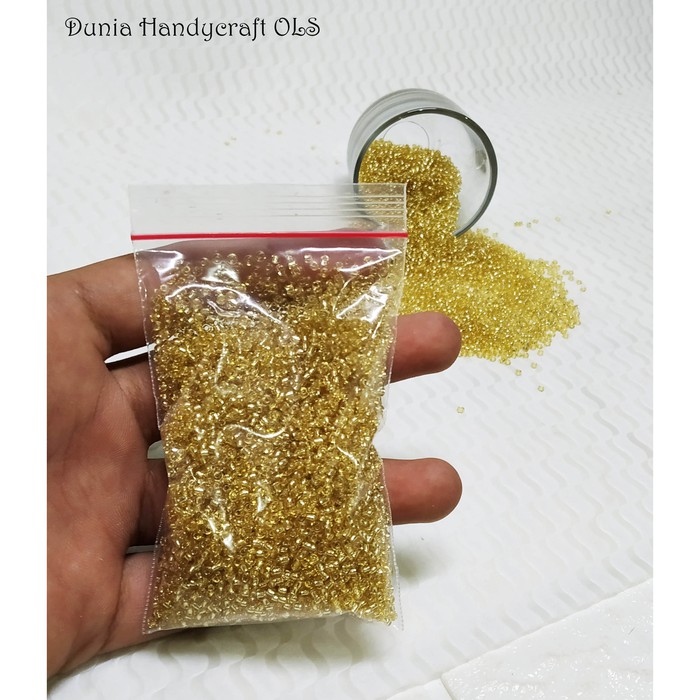 MOTE PASIR BENING METALIK 2 MM Bahan Kerajinan Tangan DIY Hiasan Baju