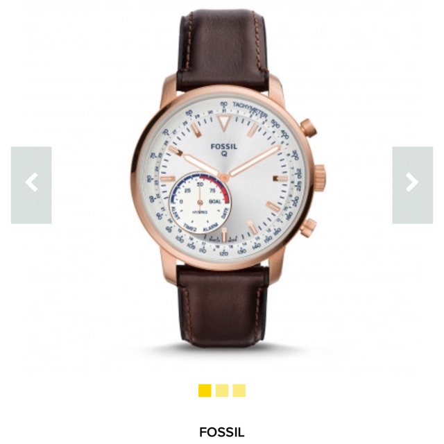 Fossil Q Hybrid Goodwin Brown Leather