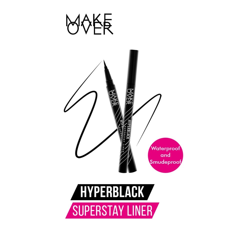 ★ BB ★ MAKE OVER Hyper Black Superstay Liner | Makeover Super Stay Eye Liner - HYPER BLACK