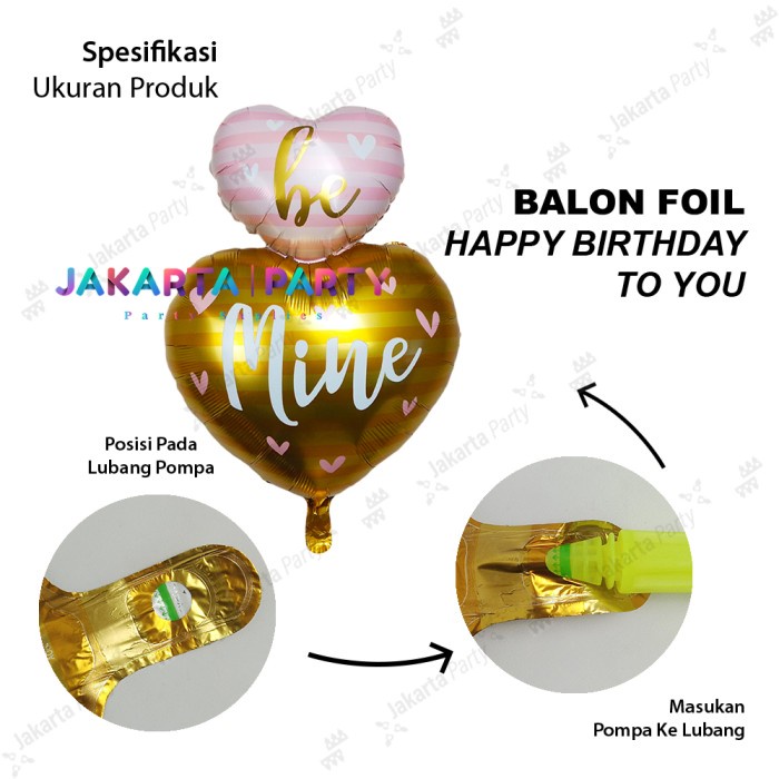 Balon Foil love Be Mine JUMBO / Balon Love Be Mine / Balon Be Mine