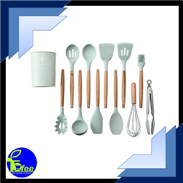 [IMPORT] Sutil Set 11pcs Spatula Utensil Set Silikon Peralatan Masak Dapur Silicon Kitchen Tools KIT