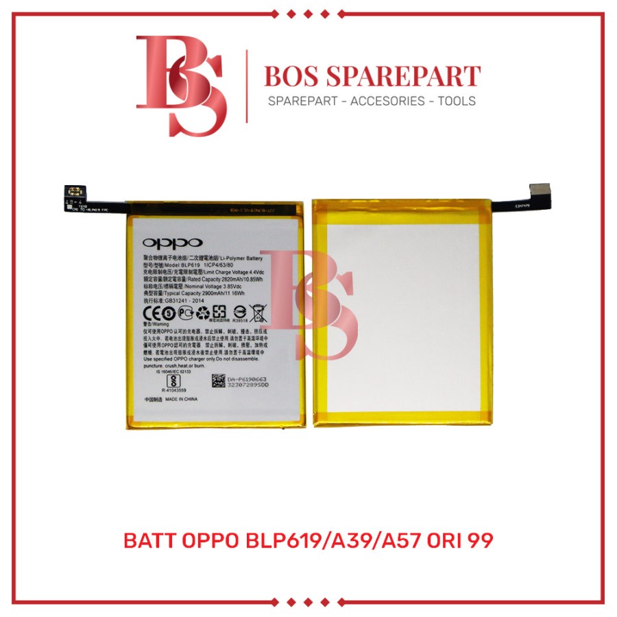 BATTERY OPPO BLP619 /A39/A57 ORI 99