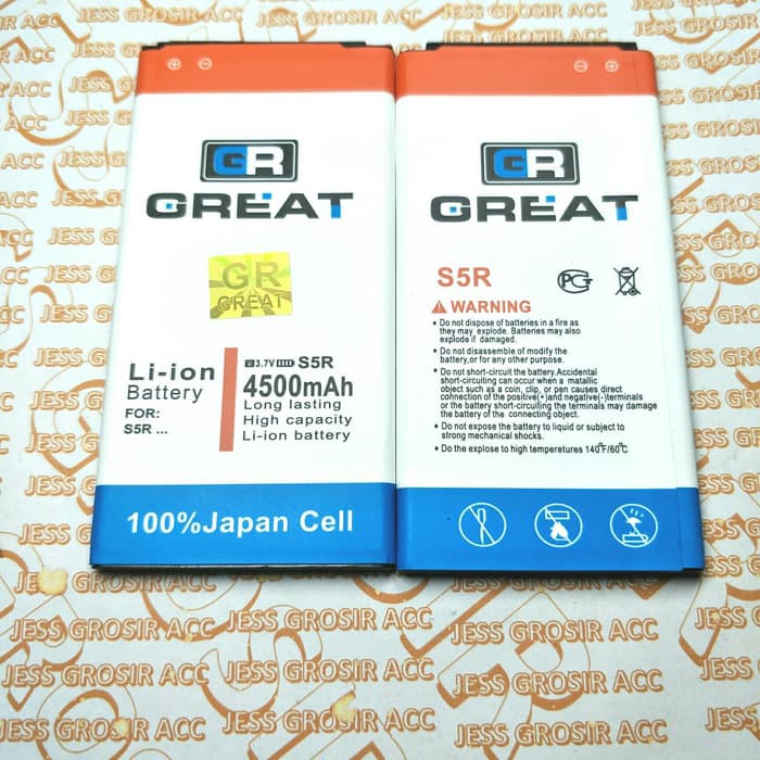 Baterai Battery GREAT Double Power SAMSUNG Galaxy S5R S5 Replika S5HC Super Copy