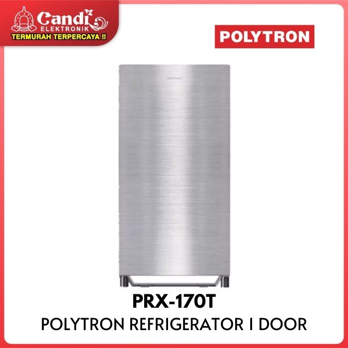 POLYTRON Kulkas 1 Pintu 170 Liter PRX-170T Silver Metal