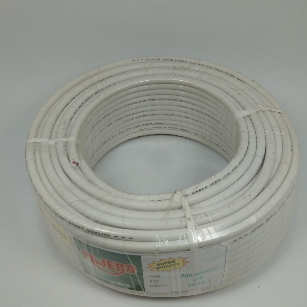 Pajero Kabel Listrik / Audio HYO 2 x 1.5 Putih - 50 Meter