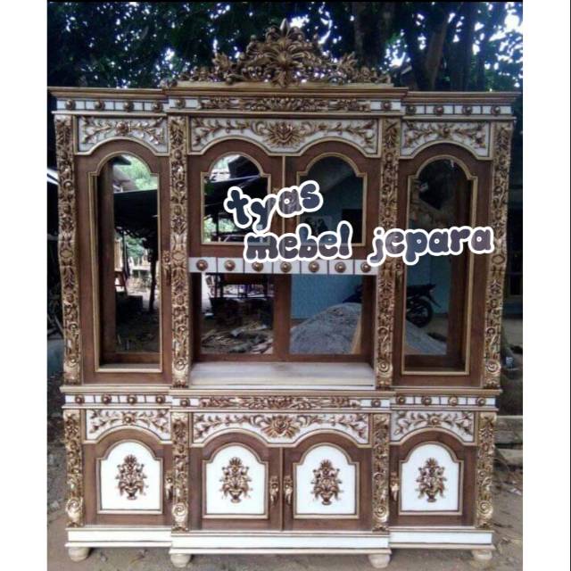 bufet hias pajangan cleo,bufet hias mebel jepara