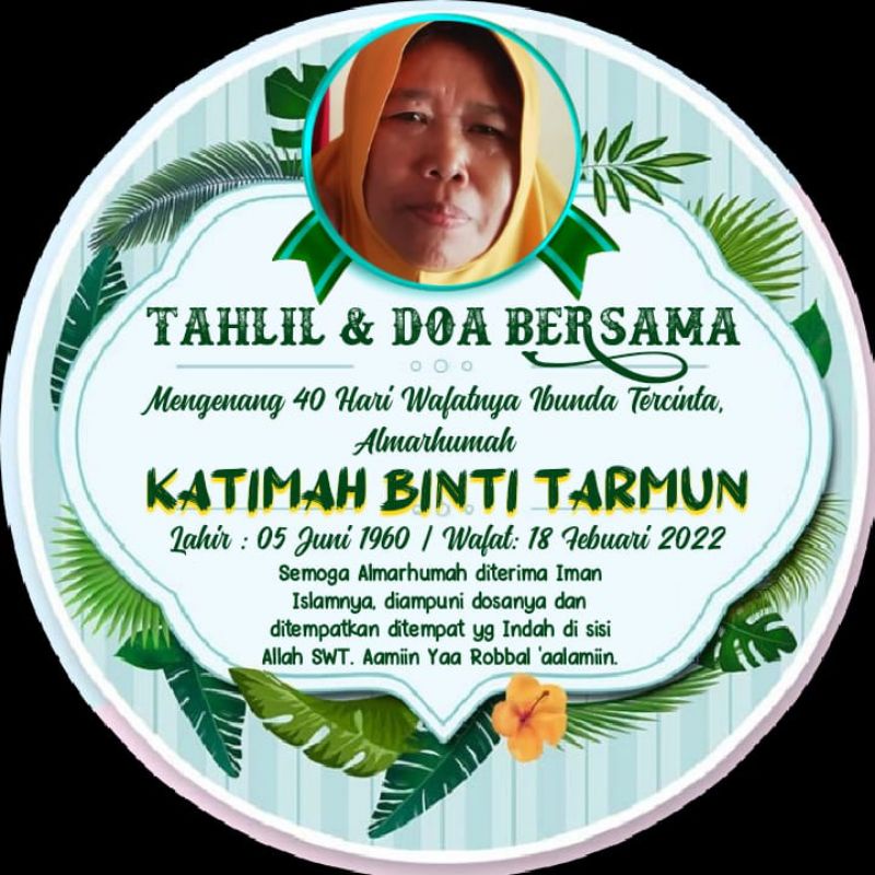 

STIKER LABEL NASI BOX ACARA TAHLILAN