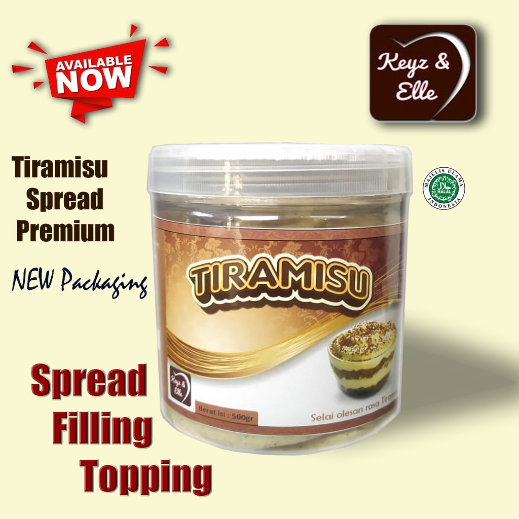 

Selai Tiramisu Spread Keyz and Elle 500gr (filling/spread)