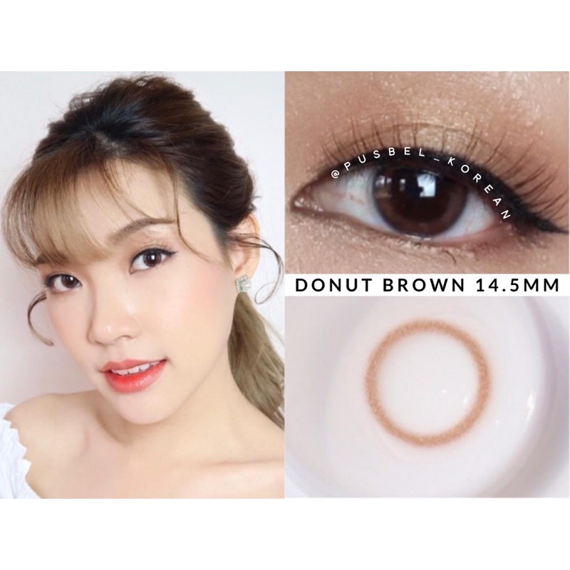 donut brown softlens natural original korea