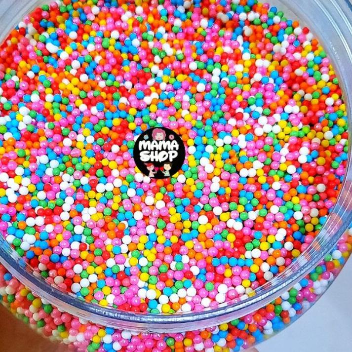 

Harga Oke--Sprinkle Spikel Trimit Hiasan Kue Bentuk Pasir Warna Warni 100 gram