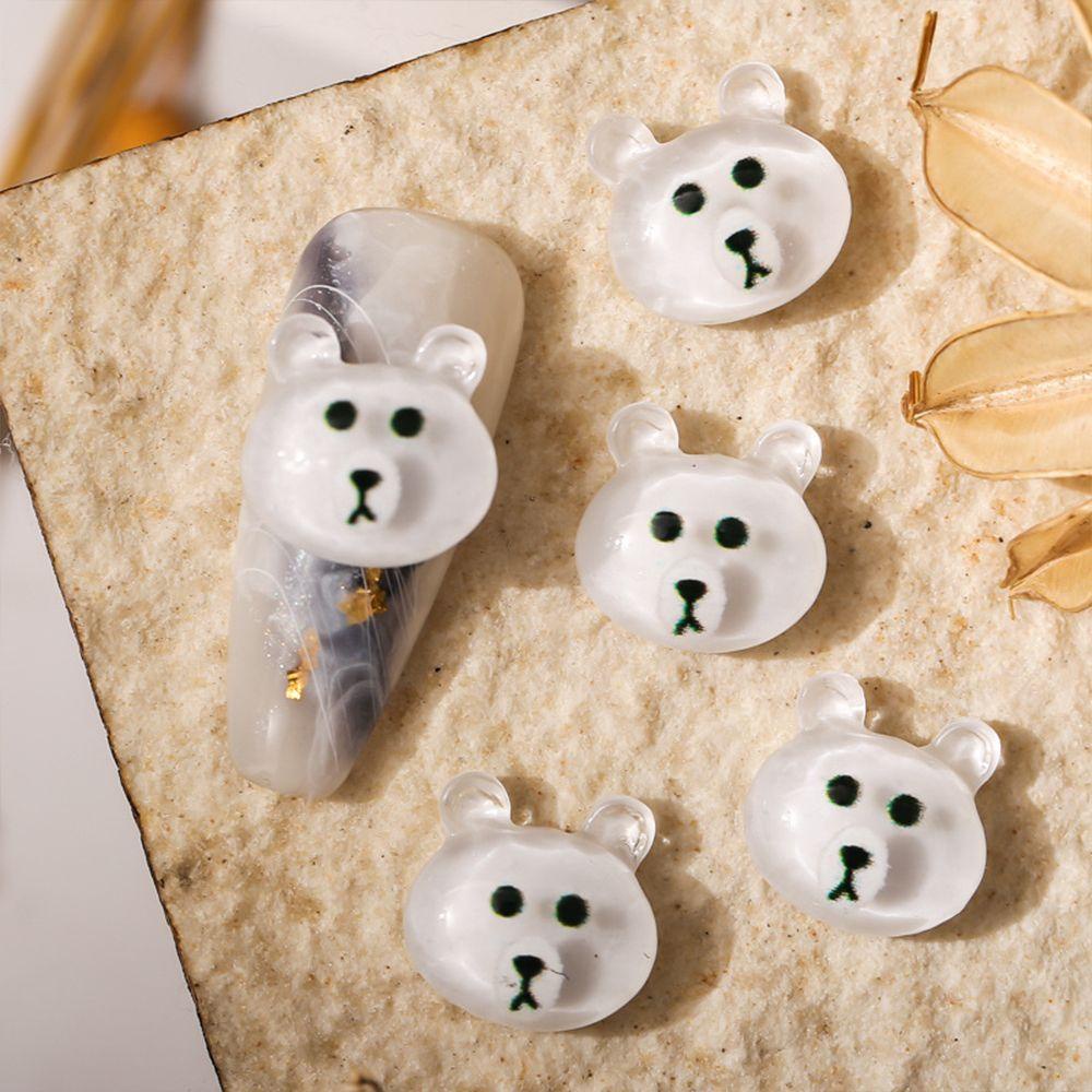 AUGUSTINA Augustina Paku Charms Lucu Permen Warna Kuku Kecantikan Hiasan Kuku DIY Manicure Aksesoris 3D Dekorasi Kuku