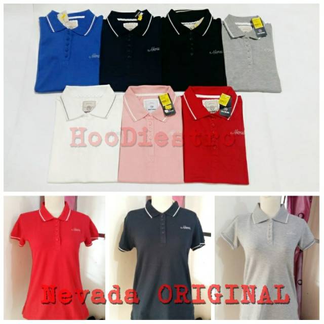 HooDiestro Terlaris Nevada  Original Kaos  Polo  Kerah Cewe 