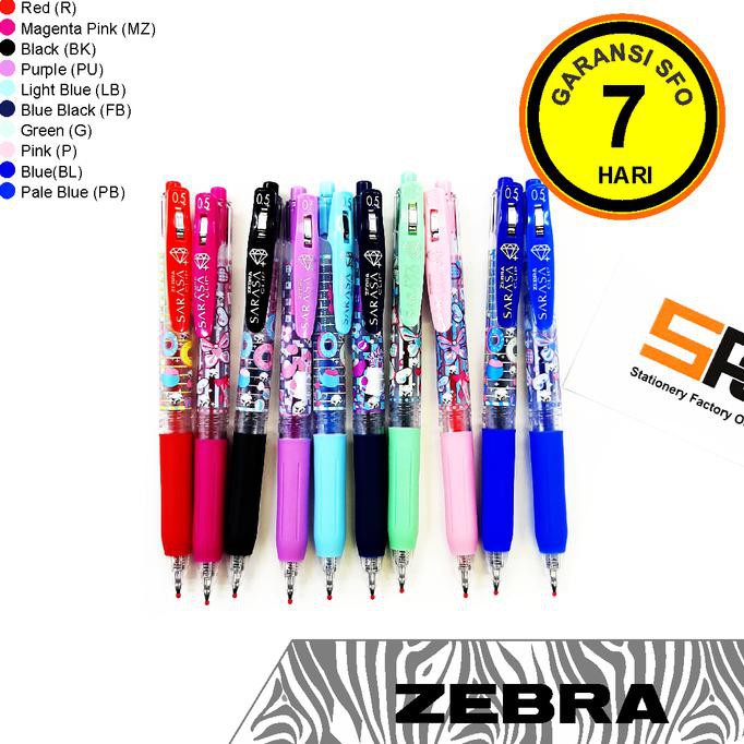 

Best Seller] Pen Gel Zebra Sarasa Moreru Mignon 0.5Mm - Blue