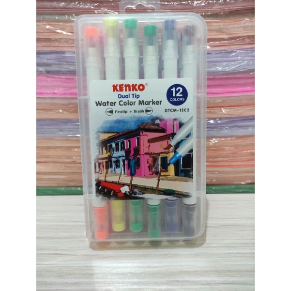 

Dual tip kenko water color marker DTCM-12c2