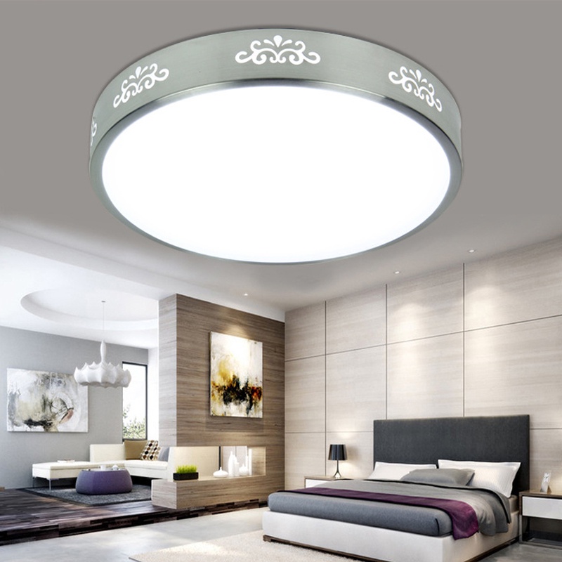 Golden LED Lampu Plafon 36W Ceilling Lampu Lampu Bulat Untuk Ruang Tamu/Kamar Tidur/Dapur