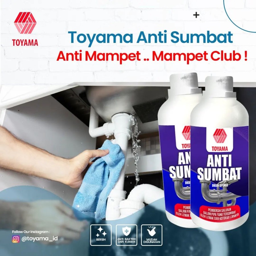 Obat Anti Mampet Pembersih WC Kloset Toyama