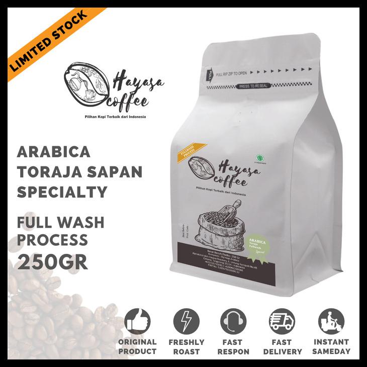 

Kopi Arabika Toraja Sapan Specialty 250Gr (Limited Edition)