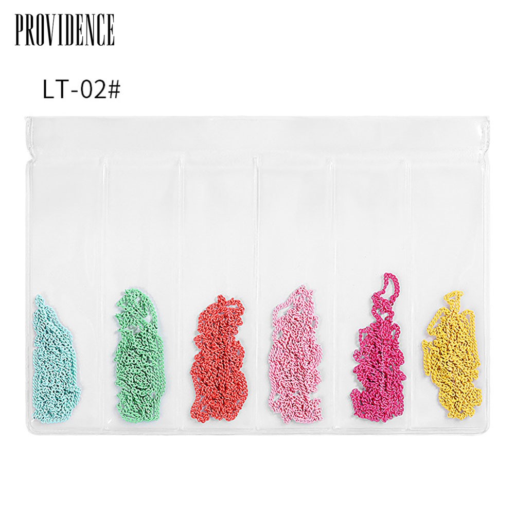 Providence Punk Style Mixed Size Nail Chains 3D Alloy Art Decorations DIY Manicure Supplies