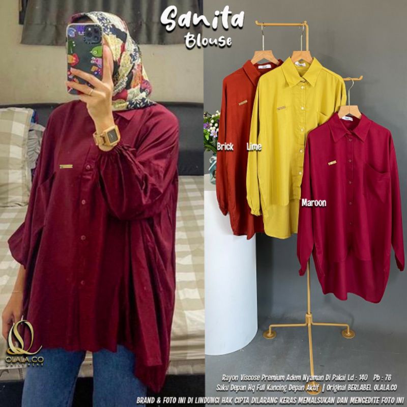 SANITA BLOUSE ORI OLALA