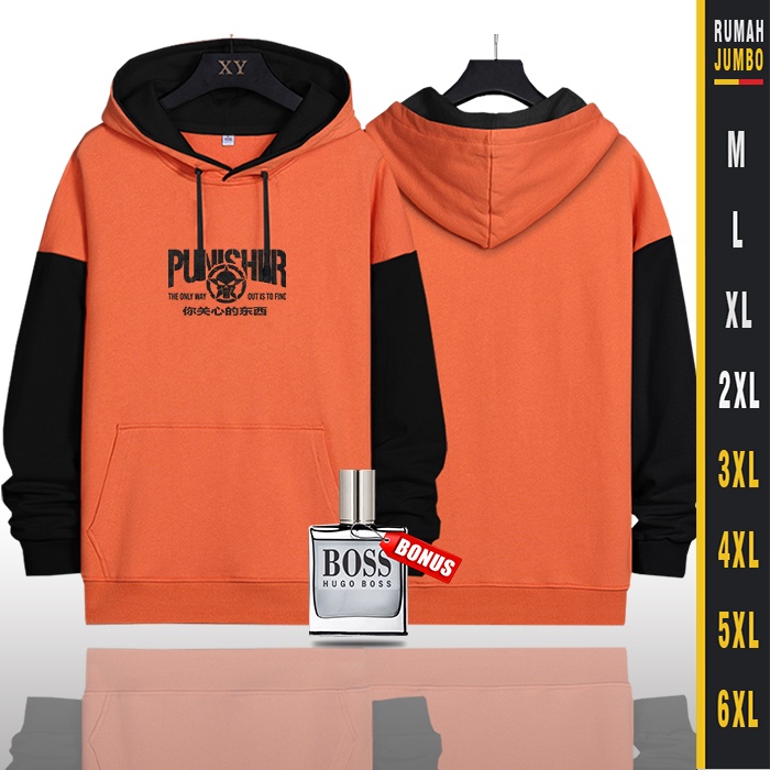 Hoodie Oversize Sweater Hoodie Pria Jaket Hodie Pria Big Size THE PUNISHER1