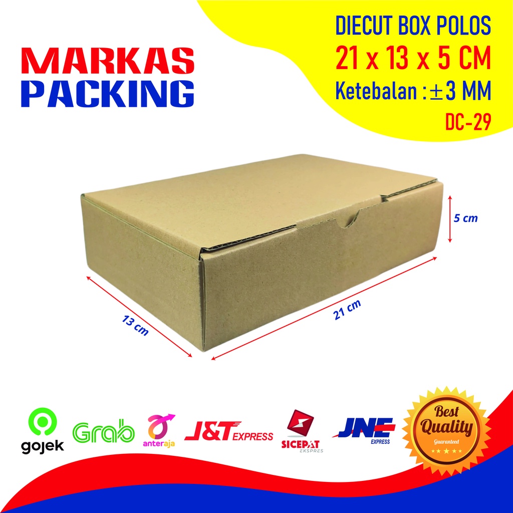 

Kardus Die Cut 21x13x50 CM Kotak Dus Packing Hampers Baru Polos