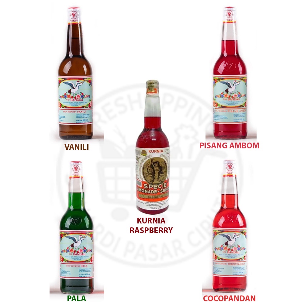 SIRUP KURNIA RASPBERRY &amp; Sirup Cap Bangau