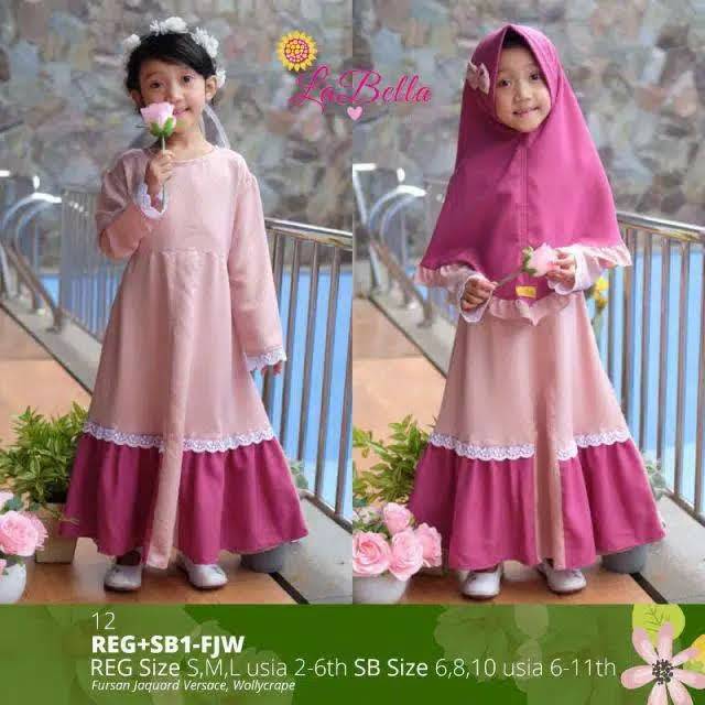 Gamis fursan pink by labella