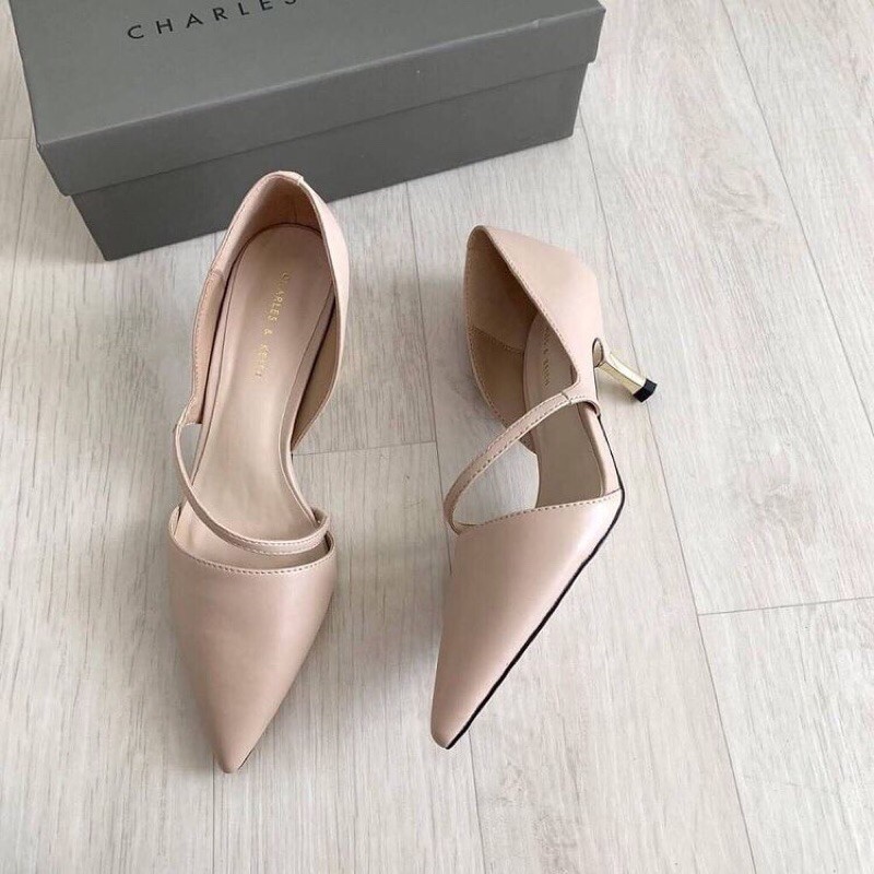 Termurah‼️ Charles Keith cks194 • Warna Nude / Nude Heels