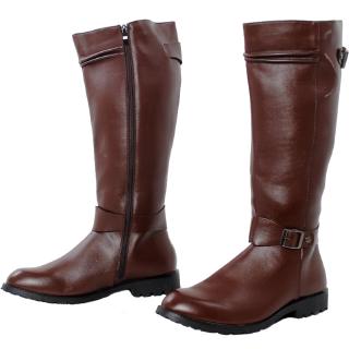  Sepatu  Boots  Riding Selutut Bahan Kulit PU dengan 