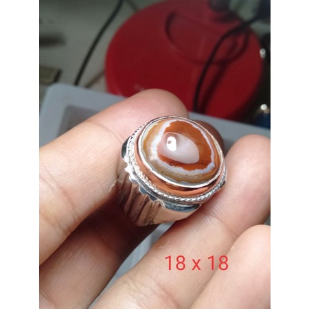 akik sulaiman antik motif cinta