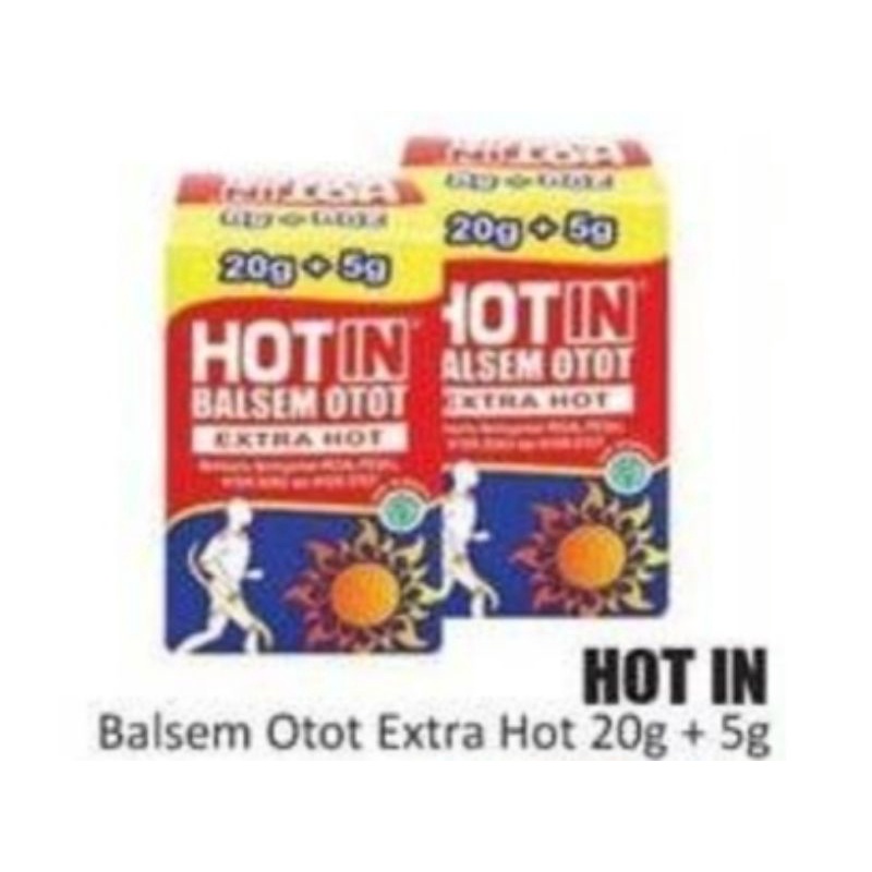 BALSEM OTOT HOT IN CREAM 25Gr EXTRA HOT PEGAL NYERI SENDI OTOT