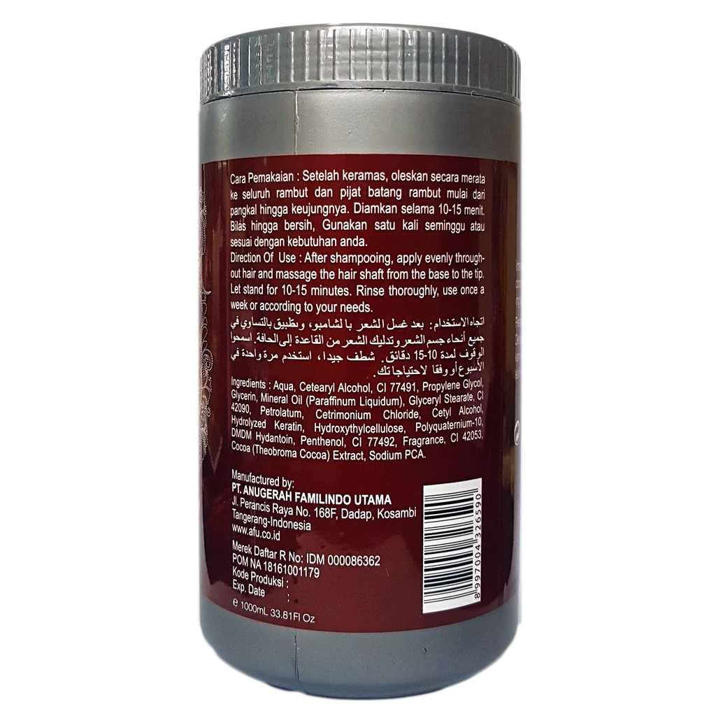 Cultusia Hair Mask-Masker Rambut Chocolate 1 Kg