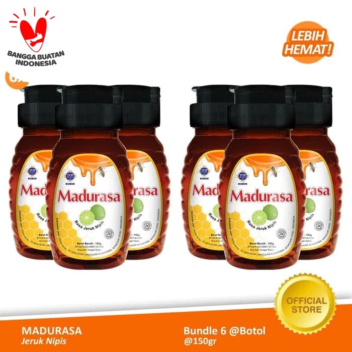 

madu- beli 6 madurasa botol jeruk nipis 150 gr lebih hemat -madu.