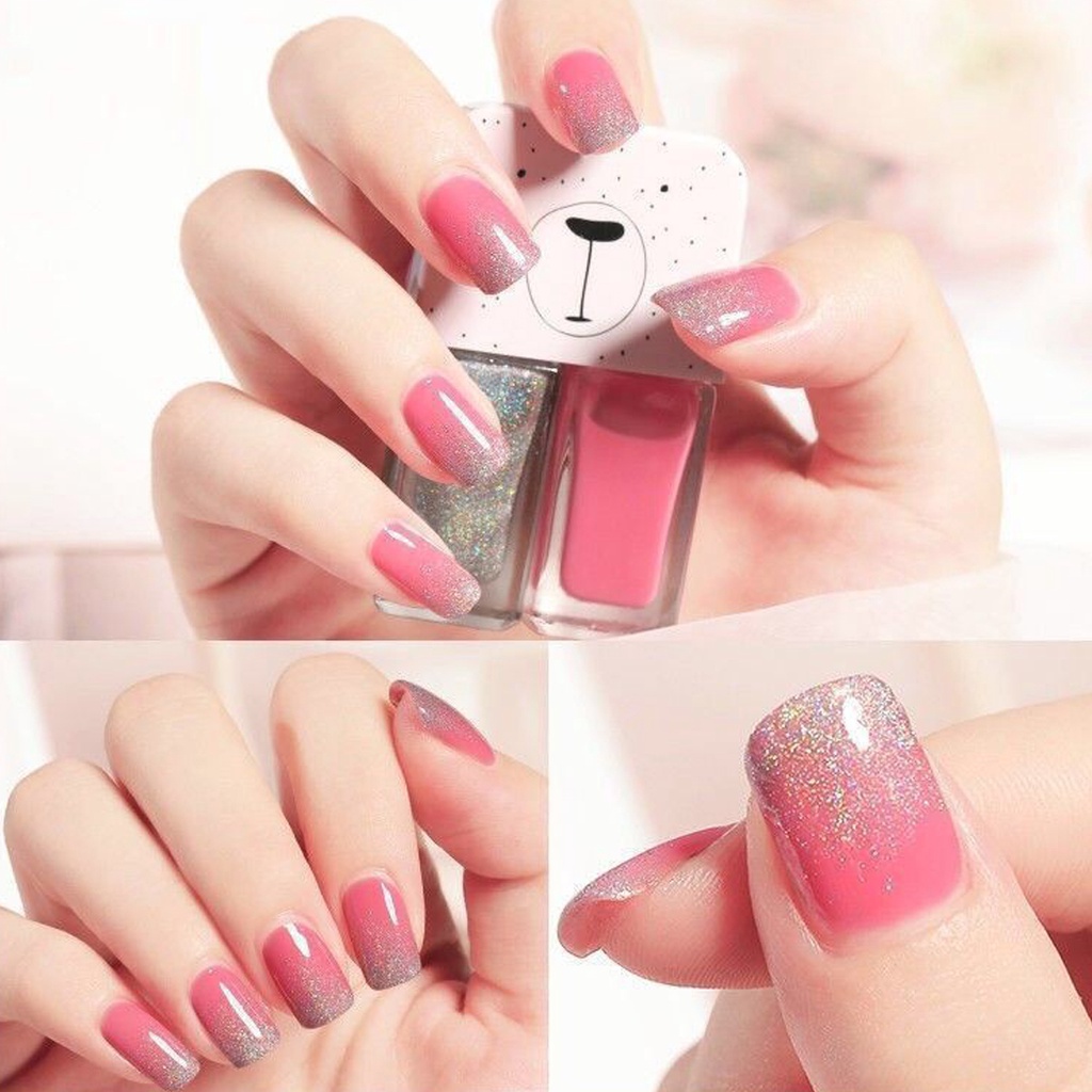 BRGUNIK 2IN1 Kutek Halal Kuteks 2 Tone Kutek Korea Cat Kuku Muslimah Gel Nail polish R610