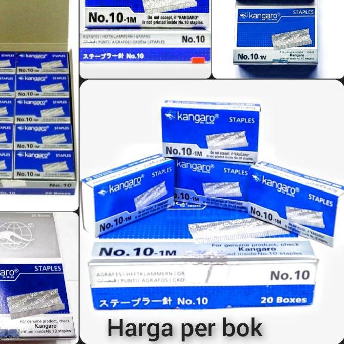 

Harga Bersahabat ✹ Isi staples kangaro No.10 ( 20 kotak )...