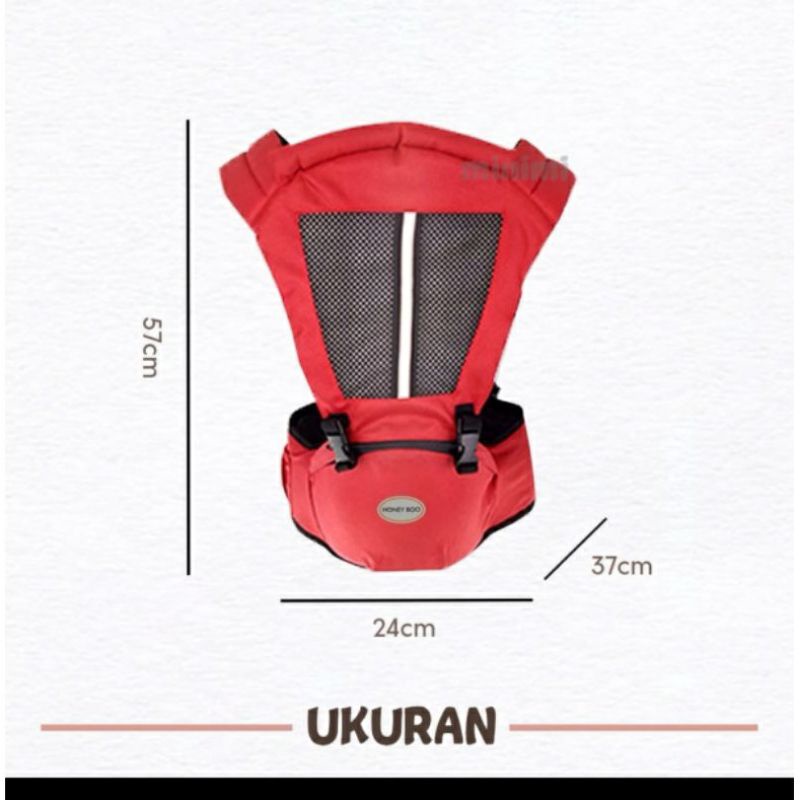 Baby Carrier 3in1 Gendongan Bayi Depan Belakang Hipseat