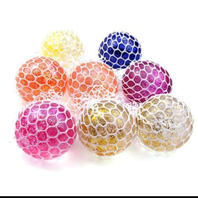 Stressball gliter squishy ball antistres 6cm