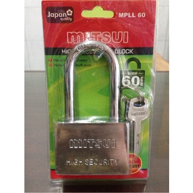 Gembok Mitsui MPLL 60 - 60 mm / Padlock Mitsui Leher Panjang
