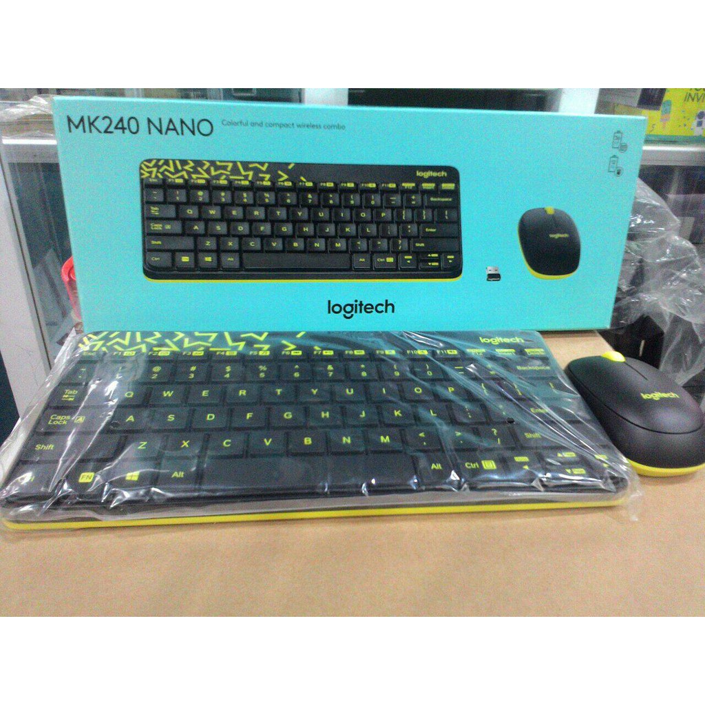 Logitech Mouse Keyboard MK240 Nano Wireless Combo Logitech Mk 240