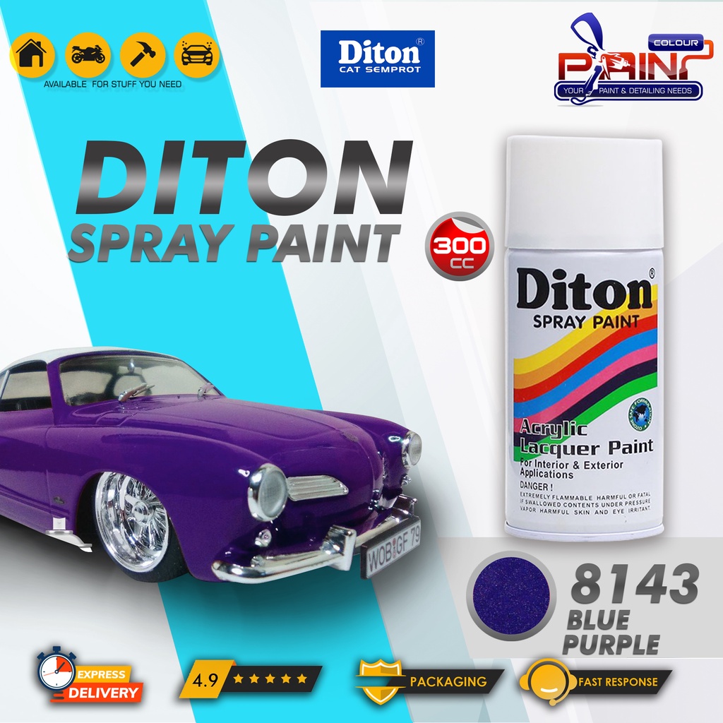 Diton 8143 Blue Purple Cat Semprot/Pylox/Samurai Motor/Helm/Gundam