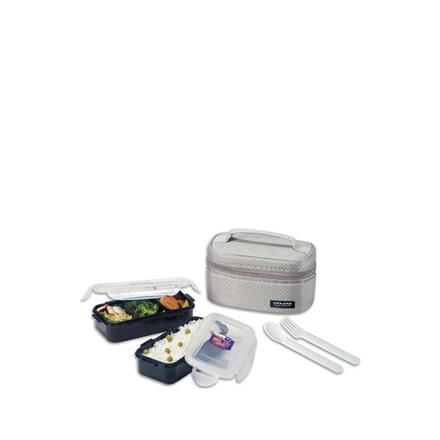 Lock n LockHPL752DG Lunch Box 2P Set W/ Grey Bag 350ml