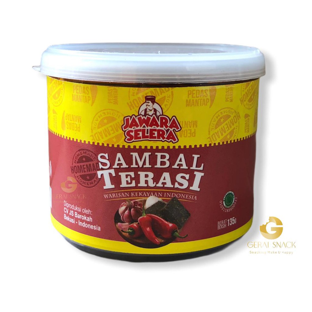 Sambal Terasi Home Made Jawara Selera Halal Terdaftar (135gr)