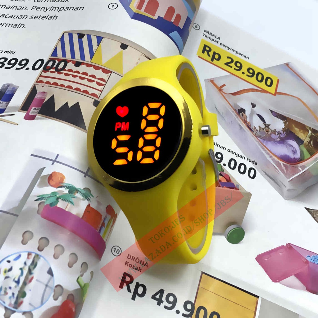 JAM TANGAN LED WATCH Cewek&amp;cowok Rubber Digital