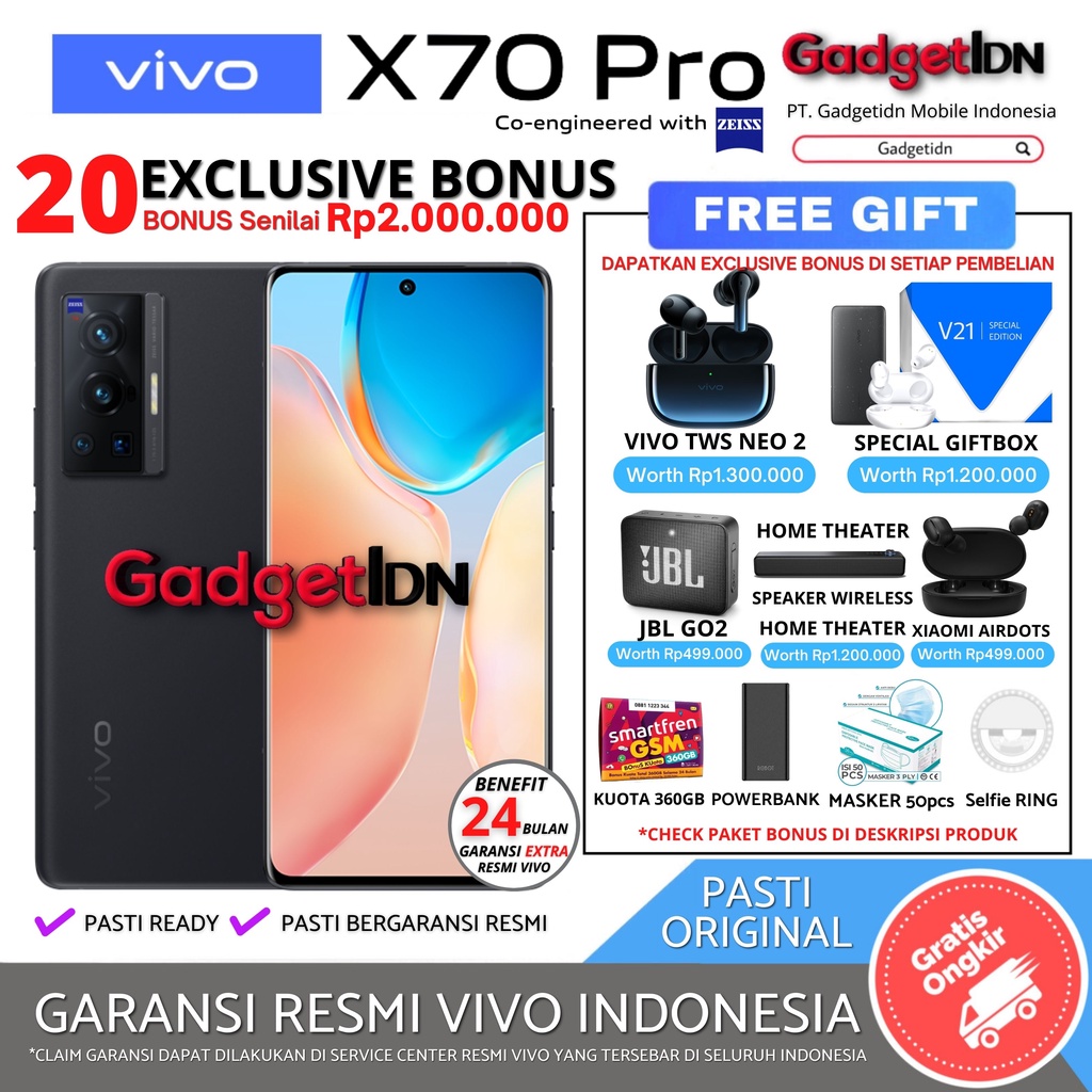 VIVO X70PRO 12/256GB X70 PRO GARANSI RESMI
