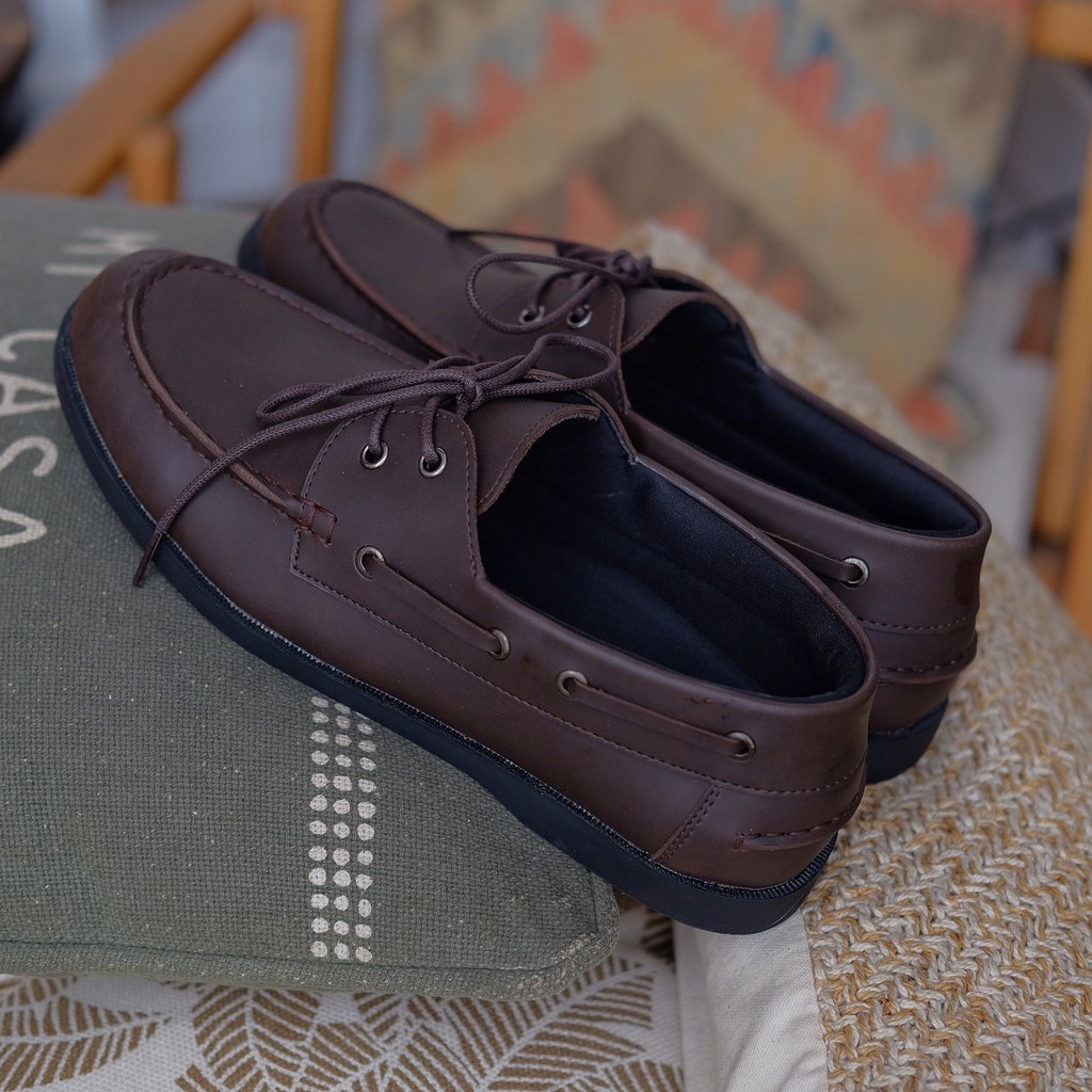 Mario Dark Brown | Sepatu Vintage Formal Klasik Pria Cowok Original Footwear New Ori | FORIND x Besic