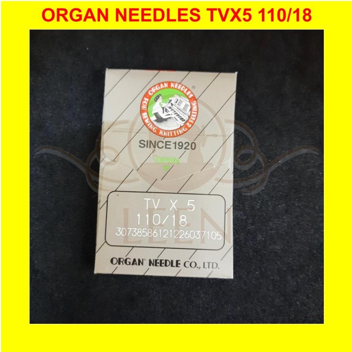 Jarum ORGAN TVx5 18 Make Up Japan Needles TV X 5 Mesin Mike Up LEEN