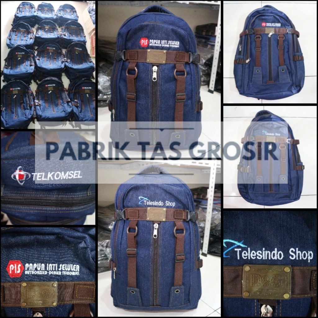 Jual Tas Gendong Distro Grosir Bordir Ransel Punggung Pelatihan Organisasi Souvenir Acara Instansi