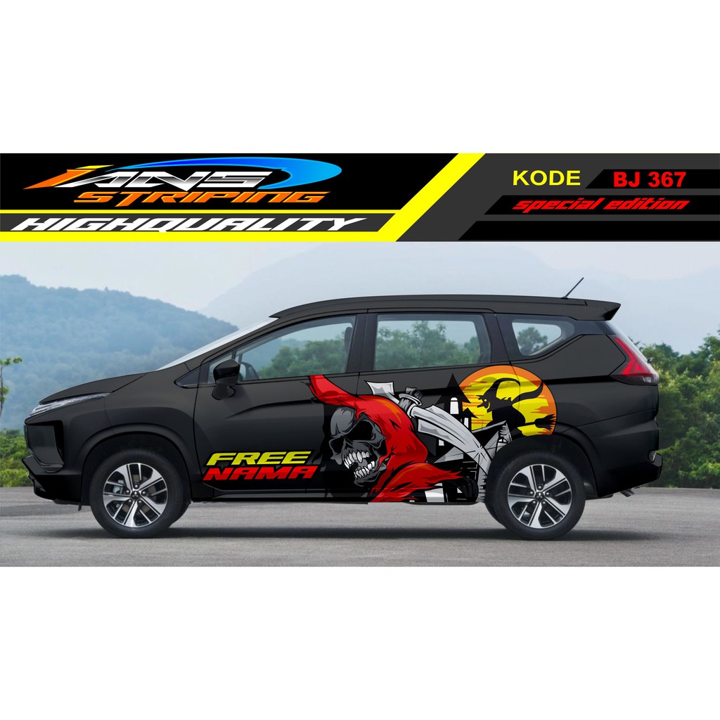 DECAL STICKER MOBIL XPANDER, AVANZA, SIGRA / VARIASI STICKER MOBIL XPANDER / MODIFIKASI XPANDER