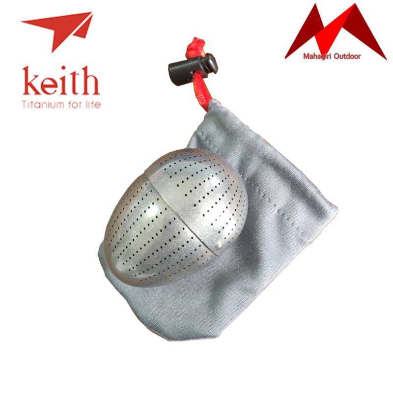 Keith titanium Mi3920 saringan teh egg shaped tea stainer infuser ngopi