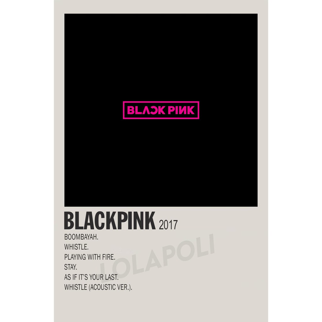 Poster Cover Album K-Pop Blackpink - Blackpink